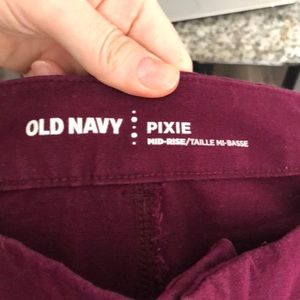 Old navy pixie pants tall size 8
